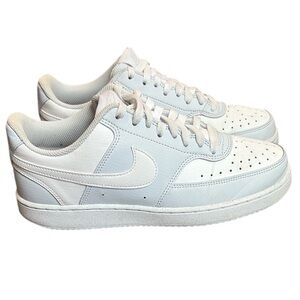 Nike Court Vision Low Sneakers Women's 8.5 Light Blue  Next Nature Athletic